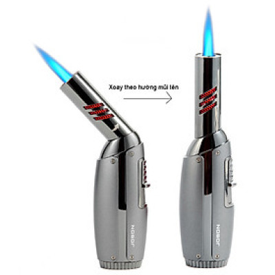 Vỏ Hột Quẹt Bật Lửa Gas Jobon ZB-597 Khò Mỏ Vịt 1 Tia Chỉnh Gas Dễ - Nhiều Màu