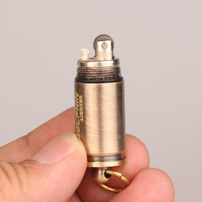 Vỏ Hột Quẹt Bật Lửa Xăng Đá Dolphin HY-631 Kiêm Móc Treo Chìa Khóa Cực Đẹp Độc Lạ - (KHÔNG SẴN XĂNG)