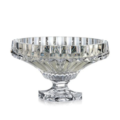 Chân bồng pha lê Rogaska Crown Jewel 30cm màu trắng Hàng chính hãng