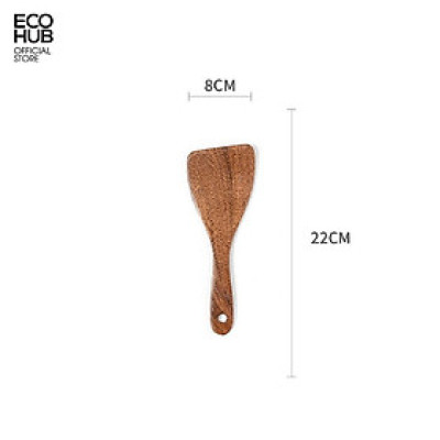 Bộ muôi / muỗng / Xẻng xào ECOHUB, gỗ tự nhiên (Nhiều Size) Phong cách Nhật | EH053
