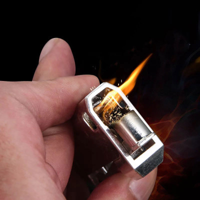 Vỏ Hộp Quẹt Bật Lửa xăng đá Honest BCZ-474 thiết kế đẹp độc lạ - dùng xăng bấc đá cao cấp