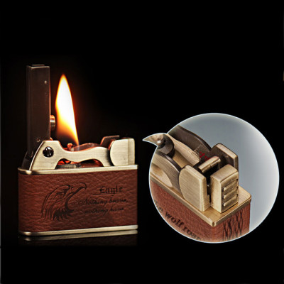 Vỏ Hột Quẹt Bật Lửa Jobon ZB-612E Xăng Đá Bọc Da Cực Đẹp