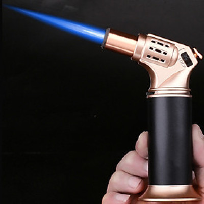 Vỏ Hột Quẹt Bật Lửa Khò Để Bàn 1 Tia Jobon ZB-992 Có Khóa Rảnh Tay Đẹp Độc Lạ Chống Chịu Gió Cực Tốt - Dùng Gas Cao Cấp