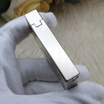 Vỏ Hột Quẹt Bật Lửa Upon Khắc Chìm 3D Dòng Sông Seine D87T Màu Bạc - Dùng Gas Đá Cao Cấp