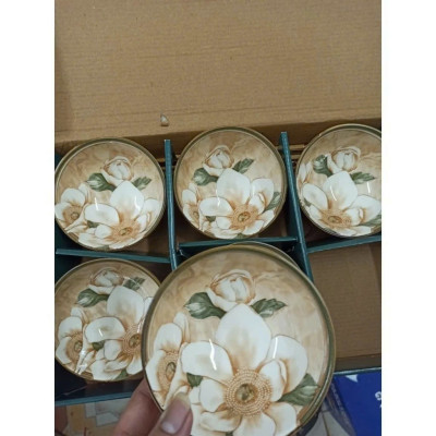 Bộ 6 Bát Đũa Sứ Ăn Cơm Họa Tiết Hoa Trà Kèm Hộp Tặng Quà, Mang Đi Biếu Gia Đình và Bạn Bè - HÀNG CHÍNH HÃNG MINIIN