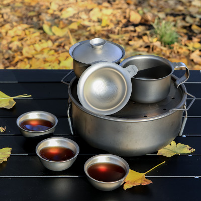 Bộ ấm pha trà Titanium Tea Set KEITH Ti3910