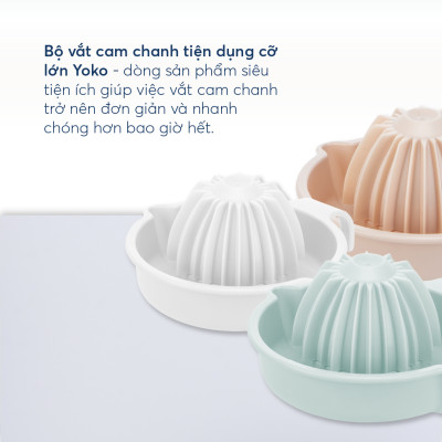 Bộ vắt cam/chanh tiện dụng cỡ lớn Yoko - INOCHI