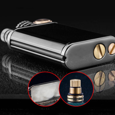 Vỏ Hột Quẹt Bật Lửa Xăng Chief CF210 Thiết Kế Đẹp Độc Lạ 2 Trong 1 - Dùng Xăng Bấc Đá Cao Cấp