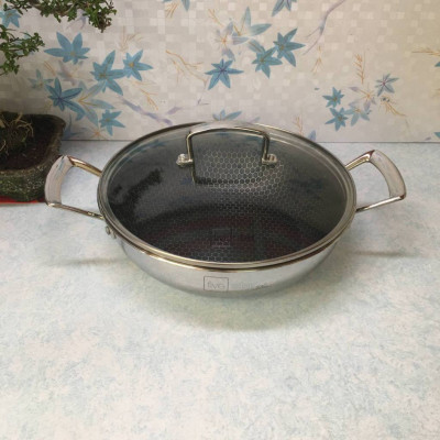 Chảo 2 quai Fivestar sâu lòng Blackcube 24cm - Hàng chính hãng