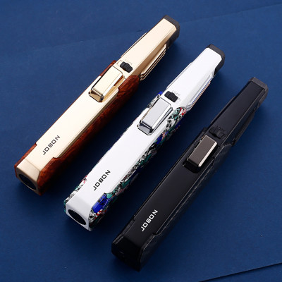 Vỏ Hột Quẹt Bật Lửa Jobon ZB-198 Khò Gas 1 Tia Mạnh Mẽ Không Tắt Trước Gió