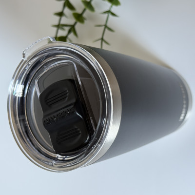 Ly Giữ Nhiệt Nắp Trượt Chống Tràn Rinfere - Tặng Kèm Ống Hút Không Gỉ, Dụng Cụ Vệ Sinh Ông Hút (590ml)