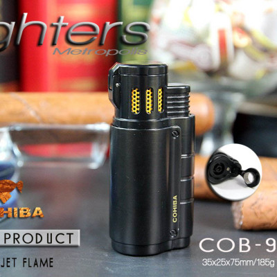 Vỏ Hột Quẹt Bật Lửa khò 3 tia  COB-957 Thiết Kế Độc Lạ Lửa Khò Cực Mạnh - Dùng Gas Cao Cấp