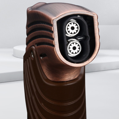 Vỏ Hột Quẹt Bật Lửa Gas Honest BCZ-776 Khò Mỏ Vịt 2 Tia Mạnh Mẽ, Có Đục Tiện Lợi - Nhiều Màu