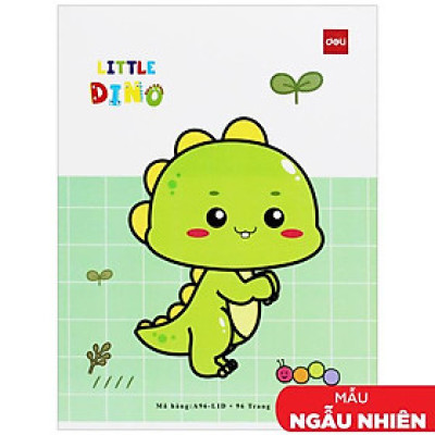 Tập Học Sinh - 4 Ô Ly Vuông - 96 Trang 80gsm - Deli CNA96-LID (Mẫu Bìa Giao Ngẫu Nhiên)