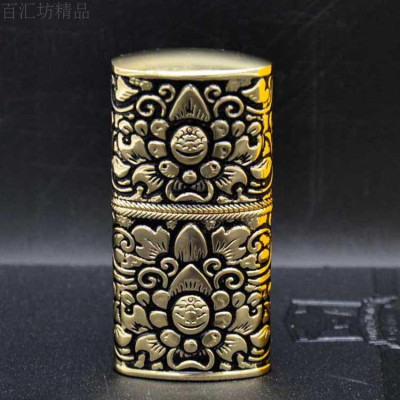 Vỏ Hột Quẹt Bật Lửa Xăng Đá Zorro Z531 Thiết Kế Nhỏ Gọn Tiện Lợi Họa Tiết Hoa Văn - Dùng Xăng Bấc Đá Cao Cấp