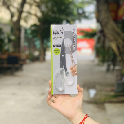 Kéo văn phòng không gỉ  Echo Metal - Made in Japan (Giao màu ngẫu nhiên)