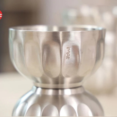 Tô canh hai thành inox hồng gold iMAT