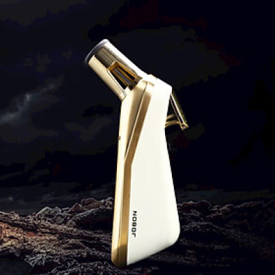 Vỏ hộp quẹt bật lửa khò để bàn 1 tia ZB-8002, có chốt khóa ga an toàn