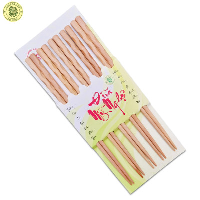 Bộ 5 Đôi Đũa Gỗ Cà Chít 3 Khuyết Tự Nhiên Mỹ Nghệ -  Đồ Dùng Nhà Bếp Thương Hiệu Trường Sơn