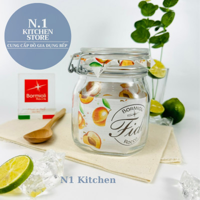Hũ thủy tinh nắp cài kín hơi Fido 750ml Bormioli Rocco Ý - Hàng chính hãng