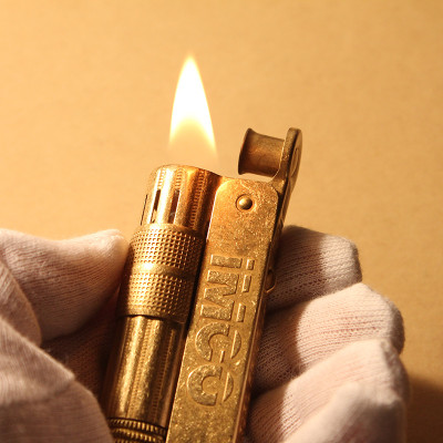 Vỏ Hột Quẹt Bật Lửa Xăng Đá Imco 6700A Bằng Đồng Thiết Kế Nhỏ Gọn Đẹp Độc Lạ - Dùng Xăng Bấc Đá Cao Cấp