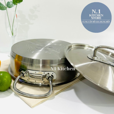 Nồi inox cao cấp Korkmaz Proline 4.5 lít thân thấp - A1170 - Hàng Chính Hãng