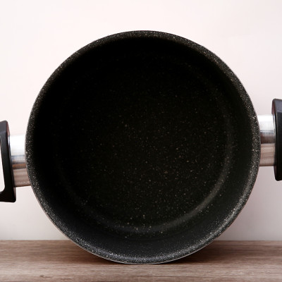 Nồi Easy Seoulcook 18 cm đáy từ (hồng) chống dính vân đá cao cấp Hàn Quốc, dùng được tất cả các loại bếp / Induction