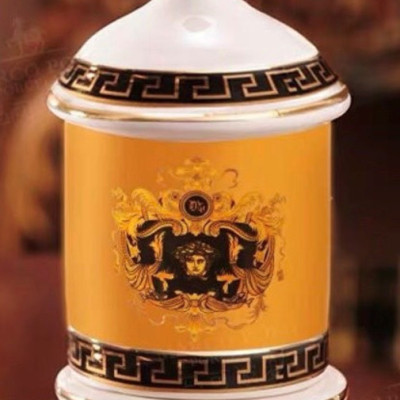 Lọ đựng tăm sứ hoa văn cổ điển sang trọng - ANTH487 ( Giao  ngẫu nhiên )