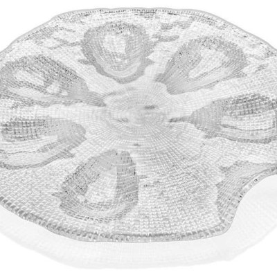 Đĩa để hàu 6 khe lõm IVV DIAMANTÉ OYSTER 34cm Hàng chính hãng