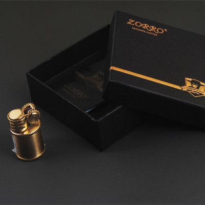 Vỏ Hột Quẹt Bật Lửa Xăng Đá Mini Zorro Z583 nhỏ gọn đẹp độc lạ - dùng xăng bấc đá cao cấp