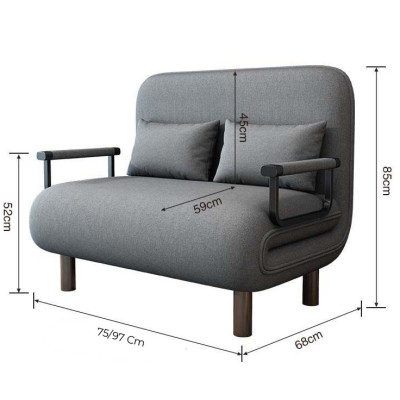 Giường Ghế Sofa Gấp Gọn (TẶNG KÈM 1 GỐI) Cho Văn Phòng, Nhà Khách Chính Hãng NIKITA