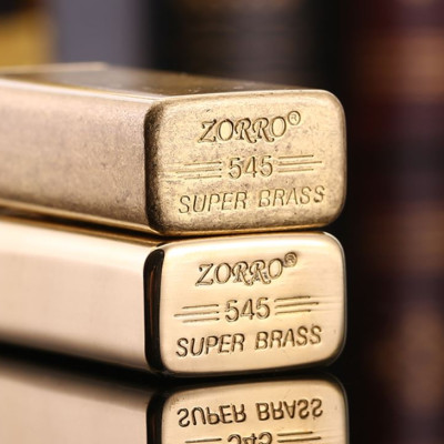 Vỏ Hột Quẹt Bật Lửa xăng đá Zorro Z545 thiết kế đẹp độc lạ - dùng xăng bấc đá cao cấp