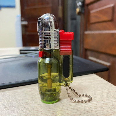 Vỏ Hột Quẹt Bật Lửa Khò Gas 1 Tia Kiêm Móc Hongbo Khóa Nhỏ Gọn Đẹp Độc Lạ - Dùng Gas Cao Cấp ( giao màu ngẫu nhiên )