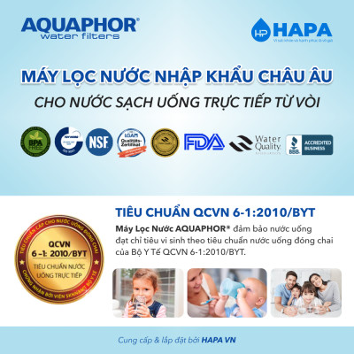 Lõi Lọc Nước AQUAPHOR K7B Thay Cho Máy Lọc Nước AQUAPHOR CRYSTAL ECO, ECO H - Hàng Chính Hãng
