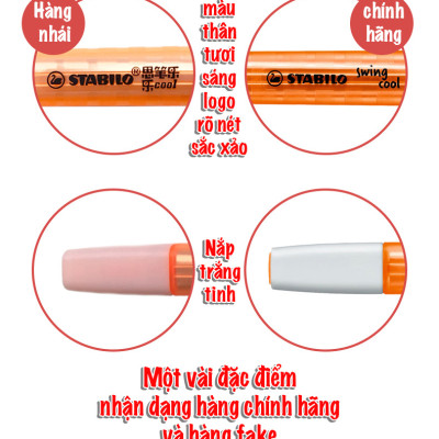 Bút dạ quang STABILO swing cool 275 - Tím phấn (155)