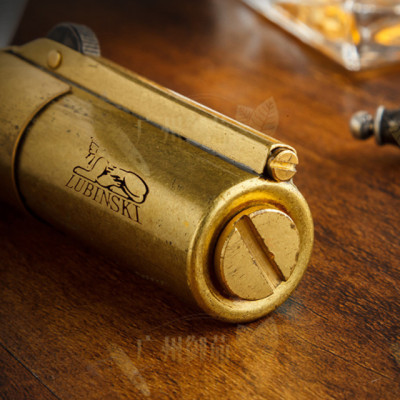 Vỏ Hột Quẹt Bật Lửa xăng đá Lubinski SK-3 thiết kế đẹp độc lạ - dùng xăng bấc đá cao cấp