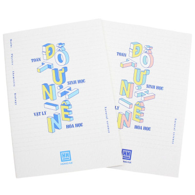 Tập Gáy Ghim Study Đỗ Tự Nhiên - Môn Toán, Lý, Hóa - Kẻ Ngang - 120 Trang 70gsm - Hồng Hà 1468 (Mẫu Bìa Giao Ngẫu Nhiên)