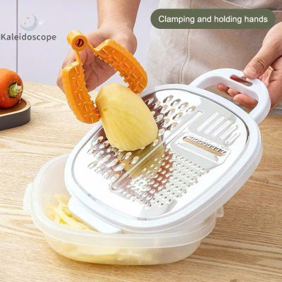 Bộ Dụng Cụ Nạo Rau Củ Đa Năng Có Hộp Đựng Tiện Lợi - Bàn Nạo, Dụng Cụ Bào Đa Năng - HÀNG CHÍNH HÃNG MINIIN