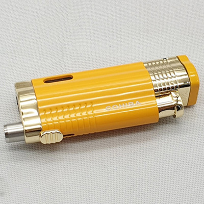Bộ Set Phụ Kiện 3 Món COB-360 Gồm Hộp Vỏ Hột Quẹt Bật Lửa 3 Tia Nhìn Thấy Lượng Gas + Cắt + Gạt Tàn Cao Cấp - Nhiều Màu