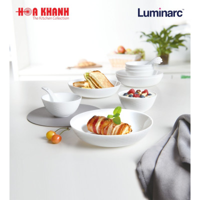 Tô Thủy Tinh Luminarc Diwali Shells 18cm cường lực, kháng vỡ - Bộ 3 cái - Q1656