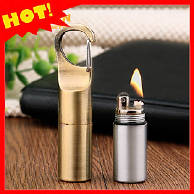 Vỏ Hột Quẹt Bật Lửa Xăng Đá kiêm móc khóa Dolphin HY665 đẹp độc lạ - dùng xăng bấc đá cao cấp