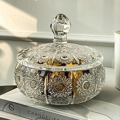 Thố mứt pha lê Bohemia M57 GC 16.5 cm hàng chính hãng