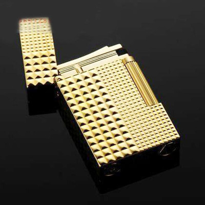 Vỏ Hột Quẹt Bật Lửa Upon D50V Họa Tiết Ô Vuông Sang Trọng Tiếng Kêu Hay -  Dùng Gas Đá Cao Cấp