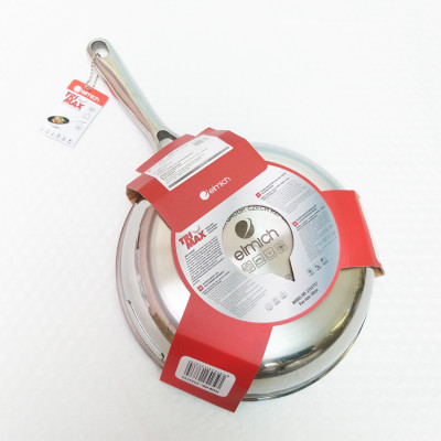 Chảo Inox Chống Dính Đáy Liền Elmich TriMax Đáy Từ Tiêu Chuẩn Châu Âu (20cm; 24cm; 26cm; 28cm)