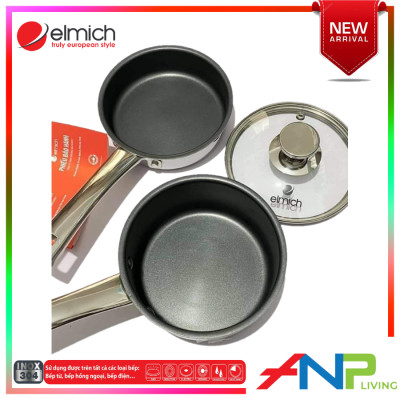 Bộ nồi quánh và chảo chống dính inox đáy liền Elmich Trimax Baby EL-3794 (Đường kính 14cm) - Hàng chính hãng