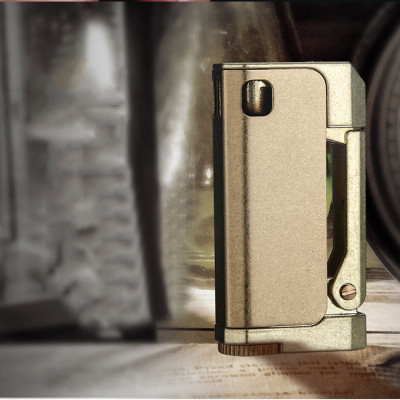 Vỏ Hộp Quẹt Bật Lửa xăng đá Honest BCZ-474 thiết kế đẹp độc lạ - dùng xăng bấc đá cao cấp