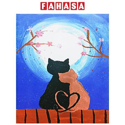 Tập Học Sinh Mèo Ngắm Trăng - 4 Ô Ly - 96 Trang 100gsm - The Sun