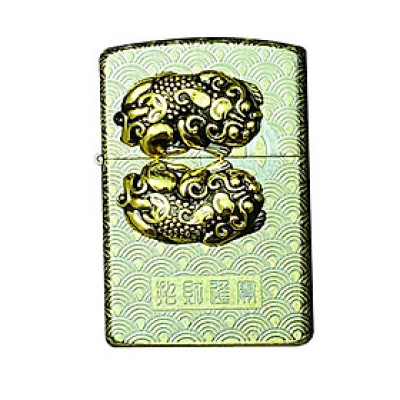 Vỏ Hộp Quẹt Bật Lửa Xăng Đá Zorro Z92054A Thiết Kế Đẹp Độc Lạ - Dùng Xăng Bấc Đá Cao Cấp