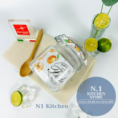 Hũ thủy tinh nắp cài kín hơi Fido 750ml Bormioli Rocco Ý - Hàng chính hãng