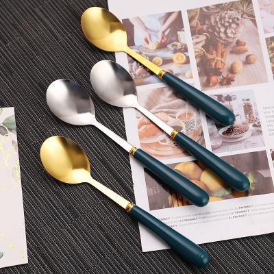 Hộp 5muỗng vân đá inox sang trọng , muỗng ăn decor , thiết kế tinh tế , kiểu dáng Tây Âu phù hợp dùng trong mọi hoàn cảnh trang trí bàn ăn rất đẹp và sang
